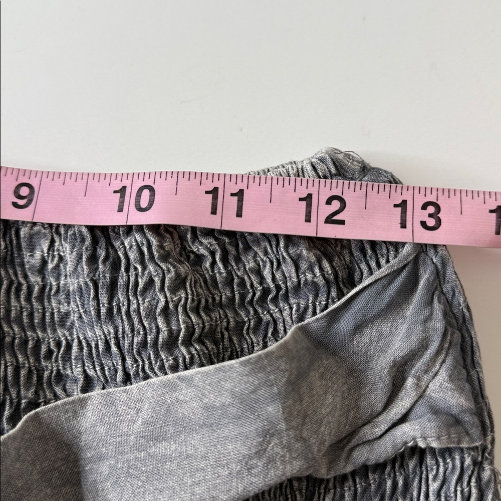 Cute Options BOHO Tiered Ruffle Pants Gray Medium / Large - Picture 11 of 13